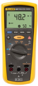 Fluke Backlight Display, 10,000 Megohm Electrical Insulation Resistance Tester & Megohmmeter 1,000 VDC Max Test Voltage, Powered by AA Battery FLUKE-1507 - 91096990