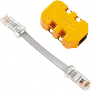 Fluke Yellow Electrical Test Equipment Modular Adapter Use with Telephone Test Sets 10230101 - 39016068