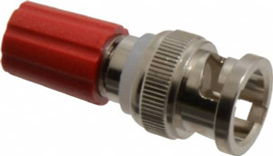 Pomona Electronics Red Electrical Test Equipment Adapter Use with Male BNC to Single Binding Posts 3430-2 - 06760789