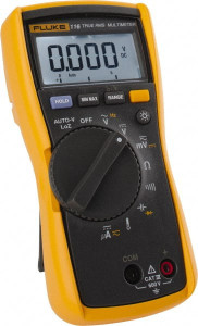 Fluke 116, CAT III, 600 VAC/VDC, Digital True RMS Auto Ranging Manual Ranging Multimeter Measures Voltage, Capacitance, Resistance, Temperature FLUKE-116 - 52435351