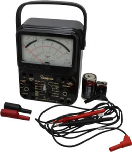Simpson Electric 12388, 1,000 VAC/VDC, Analog Milliammeter Multimeter 20 mOhm, Measures Voltage, Current, Resistance 12388 - 02460756