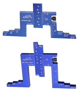 iGaging 1" & 2" Mini & Multi Adjustable Router Depth & Center Gauge Set - 36-RG-22