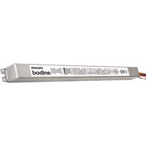 Philips Bodine 1 Lamp, 120-277 Volt, T5, T5HO, T8, 4 Pin Long Compact Fluorescent Emergency Ballast 0 to 39, 40 to 79 Watt, 390 to 700 Lumens, 90 min Run Time, 2 Inch Long x 18-1/2 Inch Wide x 1-1/4 Inch High LP550 - 54228069