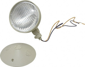 Mule 1 Head Impact Resistant Incandescent Remote Lighting Head 12 VDC, 25 Watts, Battery Not Included, Polycarbonate Housing, White H-5-UDP - 62401013