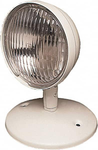 Mule 1 Head Impact Resistant Incandescent Remote Lighting Head 6 VDC, 25 Watts, Battery Not Included, Polycarbonate Housing, White H-3-UDP - 62400999