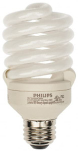 Philips 23 Watt Fluorescent Residential/Office Medium Screw Lamp 3,500°K Color Temp, 1,600 Lumens, 120 Volts, EL/mDT, 10,000 hr Avg Life 414052 - 57471690 Philips 23 Watt Fluorescent Residential/Office Medium Screw Lamp 3,500°K Color Temp, 1,600 Lumens, 120 Volts, EL/mDT, 10,000 hr Avg Life 414052 - 57471690