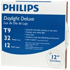 Philips 32 Watt Fluorescent Tubular 4 Pin Lamp 6,500°K Color Temp, 1,570 Lumens, T9, 12,000 hr Avg Life 262600 - 09406570