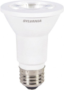Sylvania 6 Watt LED Flood/Spot Medium Screw Lamp 3,000°K Color Temp, 425 Lumens, Shatter Resistant, PAR20, 25,000 hr Avg Life 79279 - 39411137