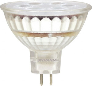 Sylvania 5 Watt LED Flood/Spot 2 Pin Lamp 3,000°K Color Temp, 350 Lumens, Dimmable, Shatter Resistant, MR16, 25,000 hr Avg Life 78233 - 39411285