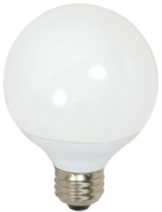 Value Collection 9 Watt Fluorescent Decorative Medium Screw Lamp 2,700°K Color Temp, 500 Lumens, G25, 10,000 hr Avg Life S7301 - 79297412