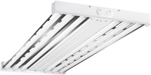 Cooper Lighting 4 Lamps, 54 Watts, Fluorescent, High Bay Fixture 48" Long x 2-15/32" High x 19-17/32" Wide, 120-277 Volt, Steel Housing APHL-454-SN-UPL - 68617919