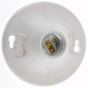 Legrand Pass & Seymour 4 Pin, 250 VAC, 660 Watt, Medium Base, Keyless Lamp Holder Incandescent, Screw Mounted 276WH - 57271546