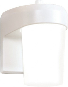 Cooper Lighting 11 Watt LED Entry Light Polycarbonate Lens, Pole & Wall Mount, 120 Volts, 138mm Long x 173mm High FE0650LPCW - 92424316