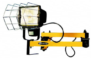 Fostoria 24 Inch, Pivot, Bracket Mounted, Halogen, Yellow, Dock Light 500 Watt, 120 Volt, Nonmagnifying DKL-24-QH-A - 86751344