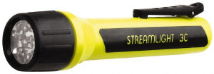 Streamlight White LED Bulb, 85 Lumens, Industrial/Tactical Flashlight Black, Yellow Plastic Body, 3 C Alkaline Batteries Not Included 33202 - 81712697