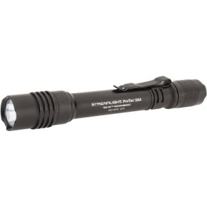 Streamlight White LED Bulb, 250 Lumens, Industrial/Tactical Flashlight Black Aluminum Body, 2 AA Batteries Included 88033 - 88280086