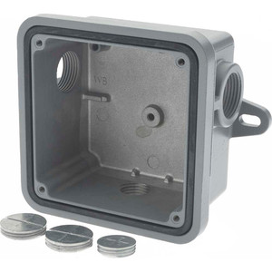 Federal Signal Corporation Aluminum Electrical Box Weatherproof Back Box Includes Neoprene Gasket WB - 54028204