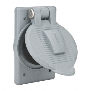 Hubbell Wiring Device-Kellems Polycarbonate Electrical Box Weatherproof Cover HBL7423WO - 54035621