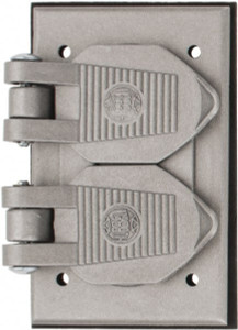 Hubbell Wiring Device-Kellems Aluminum Electrical Box Weatherproof Cover HBL5206WO - 54035597