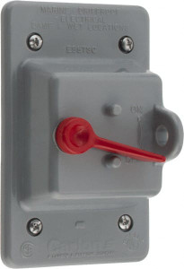 Thomas & Betts Polycarbonate Electrical Box Toggle Switch E98TSCN - 54090881