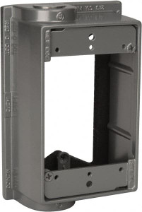 Thomas & Betts Aluminum Electrical Box Extension Adapter Includes Plug Gasket, Screw IHEF2-1 - 74931106