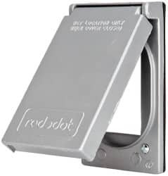 Thomas & Betts Aluminum Electrical Box GFCI Receptacle Cover Includes Gasket, Screw CFSR-G - 54119854