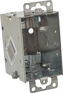 Thomas & Betts 3 x 2 x 2-1/2" Steel Rectangular Switch Box 1 Gang, (3) 1/2" Knockouts LXWOW-25 - 54065321