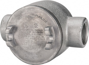 Thomas & Betts 3-1/2 x 2.31" Iron Round GUAC Box (2) 1" Knockouts GUAC36-TB - 54117585