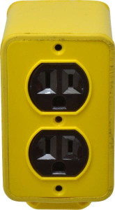 Woodhead - Molex 3-3/8" Rubber Rectangular Weather Resistant Outlet Box 1 Gang 3000-1 - 57124687