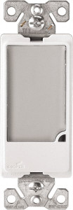 Cooper Wiring Devices 1 Pole, 120 VAC, 15 Amp, Flush Mounted, Combination Night Light NonNEMA Configuration, Back Side Wiring, Thermoplastic Material, cULus Listed, NOM 426 Standard 7737V-BOX - 65908717