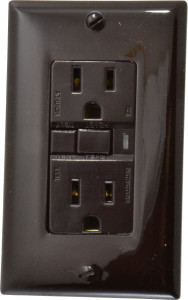Cooper Wiring Devices 1 Phase, 5-15R NEMA, 125 VAC, 15 Amp, Self Grounding, GFCI Receptacle 2 Pole, Back and Side Wiring, Tamper Resistant, Specification Grade SGF15B - 60512274