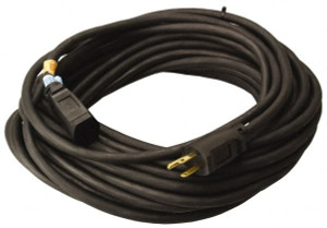 Southwire 100 ft., 14/3 Gauge/Conductors, Black Outdoor Extension Cord 1 Receptacle, 13 Amps, UL SJEOW, NEMA 5-15P, 5-15R 1429SW0008 - 48441828