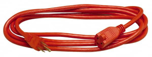 Southwire 100 ft., 14/3 Gauge/Conductors, Orange Indoor & Outdoor Extension Cord 1 Receptacle, 13 Amps, 125 VAC, UL SJTOW, NEMA 5-15P, 5-15R 2459SW0003 - 54094123