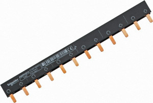 Schneider Electric 100 Amp Circuit Breaker Combination Busbar 415 VAC Control Voltage, Use with C60 Circuit Breakers A9XPH212 - 69661072