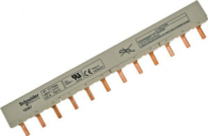 Schneider Electric 63 Amp Circuit Breaker Combination Busbar 10-3 AWG, Use with C60 Comb Busbars, N40 Comb Busbars 10287 - 69661114