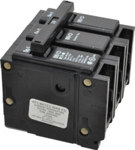 Eaton Cutler-Hammer 30 Amp, 240 VAC, 3 Pole, Plug In Type BR Circuit Breaker Magnetic Trip, 10 kA Breaking Capacity, 14-4 AWG BR330 - 00105346