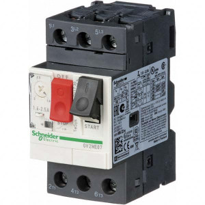Schneider Electric 2.50 Amp, 690 VAC at 50/60 Hz, 3 Pole, Bolt On, Clip Motor Circuit Breaker Thermal Magnetic Trip, Multiple Breaking Capacity Ratings, 78mm Deep x 89mm High x 45mm Wide GV2ME07 - 76306513