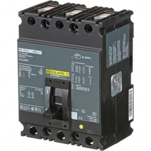 Square D 70 Amp, 250 VDC, 480 VAC, 3 Pole, Panel Mount Molded Case Circuit Breaker Thermal Magnetic Trip, 18 kA at 480/600 VAC Breaking Capacity, 12-1/0 (Aluminum), 14-1/0 (Copper) AWG, 4.13" Deep x 6" High x 4-1/2" Long FAL34070 - 69647774