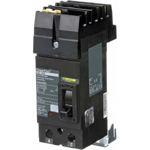 Square D 200 Amp, 240 VAC, 2 Pole, Plug In Molded Case Circuit Breaker Thermal Magnetic Trip, 25 kA at 240 VAC Breaking Capacity, 4 AWG QDA222002 - 69668556