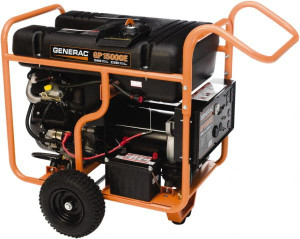 Generac 10 hr Half Load Time, 15,000 W, Electric Start, Gasoline Portable Power Generator 16 Gal Tank, 1,232mm Long x 31" Wide x 1,003mm Deep, 992 cc Engine 5734 - 82181926