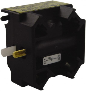 Schneider Electric NC, Multiple Amp Levels, Electrical Switch Contact Block 125 VDC at 0.55 Amp and 240 VAC at 3 Amp, Screw Terminal, For Use with Harmony 9001K 9001KA52 - 69534907