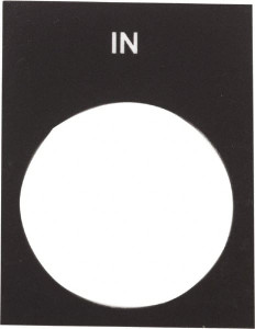 Schneider Electric Rectangular, PVC Legend Plate - In Black Background, White Letters, 22mm Hole Diameter, 30mm Wide x 40mm High ZB2BY2503 - 69675882