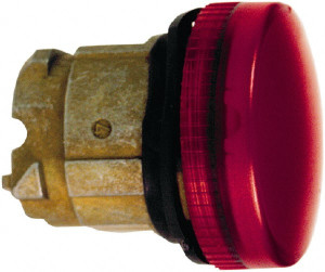 Schneider Electric Red Lens Pilot Light Round Lens, Shock Resistant, Vibration Resistant, Water Resistant ZB4BV04 - 69671014