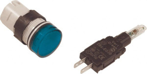 Schneider Electric 48-120 VAC/VDC Green Lens LED Pilot Light Round Lens, Quick Connect Connector, 18mm Wide, Vibration Resistant XB6AV3GB - 69671642 Schneider Electric 48-120 VAC/VDC Green Lens LED Pilot Light Round Lens, Quick Connect Connector, 18mm Wide, Vibration Resistant XB6AV3GB - 69671642