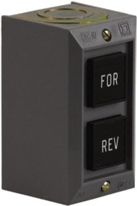 Schneider Electric 2 Operator, Projecting Pushbutton Control Station Forward, Reverse (Legend), Momentary Switch, 2NO Contact, NEMA 1 9001BG206 - 54424346