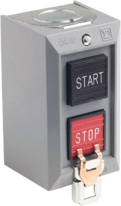 Schneider Electric 2 Operator, Projecting Pushbutton Control Station Start, Stop (Legend), Momentary Switch, NO/NC Contact, NEMA 1 9001BG204 - 69655298