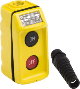 Schneider Electric 2 Operator, Pushbutton Pendant Control Station On-Off (Legend), Maintained Switch, 2NO/2NC Contact, NEMA 1, 3, 3R, 4, 4X 9001BW94Y - 69682722