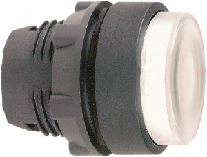 Schneider Electric 22mm Mount Hole, Extended Straight, Pushbutton Switch Only Round, White Pushbutton, Illuminated, Momentary (MO) ZB5AW113 - 69675106