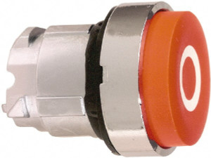 Schneider Electric 22mm Mount Hole, Extended Straight, Pushbutton Switch Only Round, Red Pushbutton, Nonilluminated, Momentary (MO) ZB4BL432 - 69536357