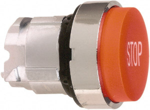 Schneider Electric 22mm Mount Hole, Extended Straight, Pushbutton Switch Only Round, Red Pushbutton, Nonilluminated, Momentary (MO) ZB4BL434 - 69533958